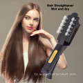 Salon Titanium vit vapè Cheve Straightener Flat Iron